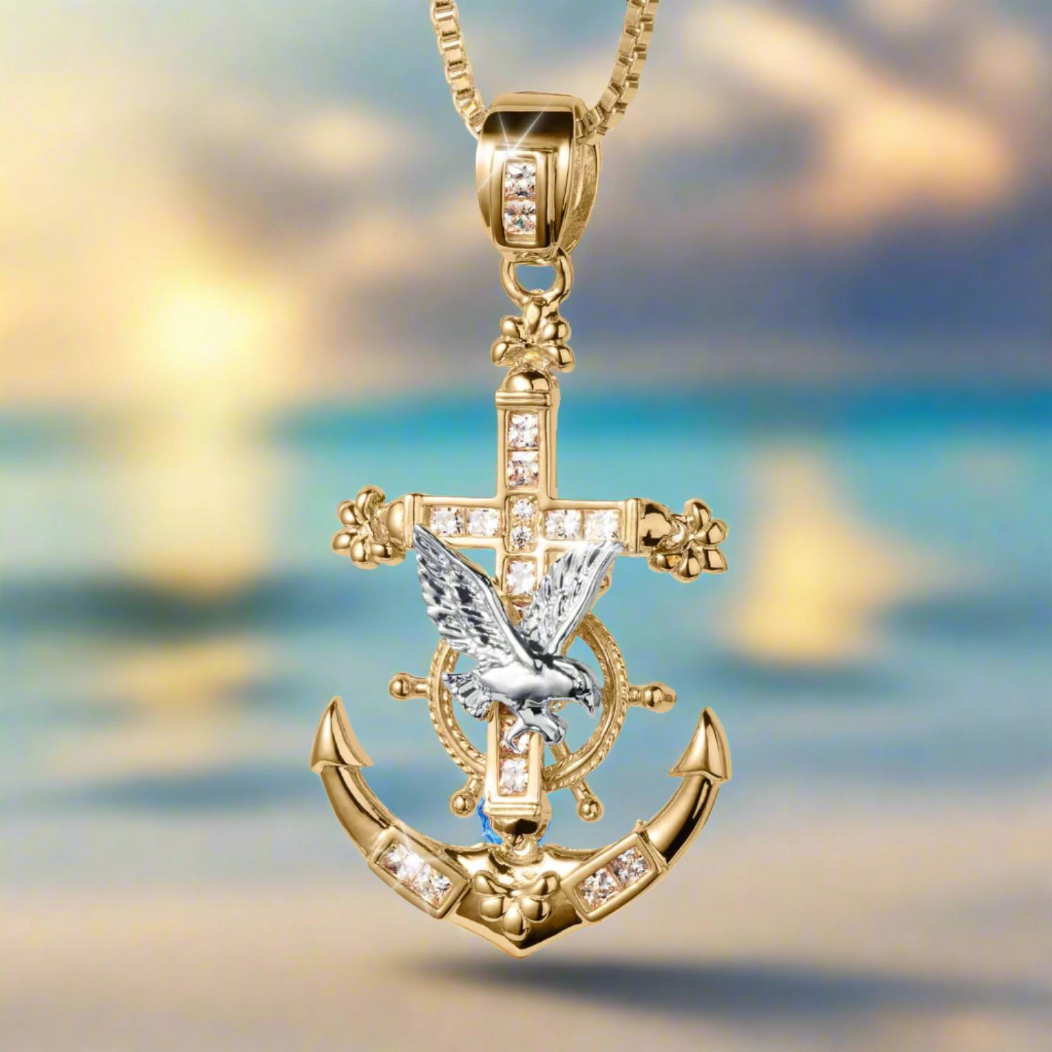 Anchor & Eagle Pendant