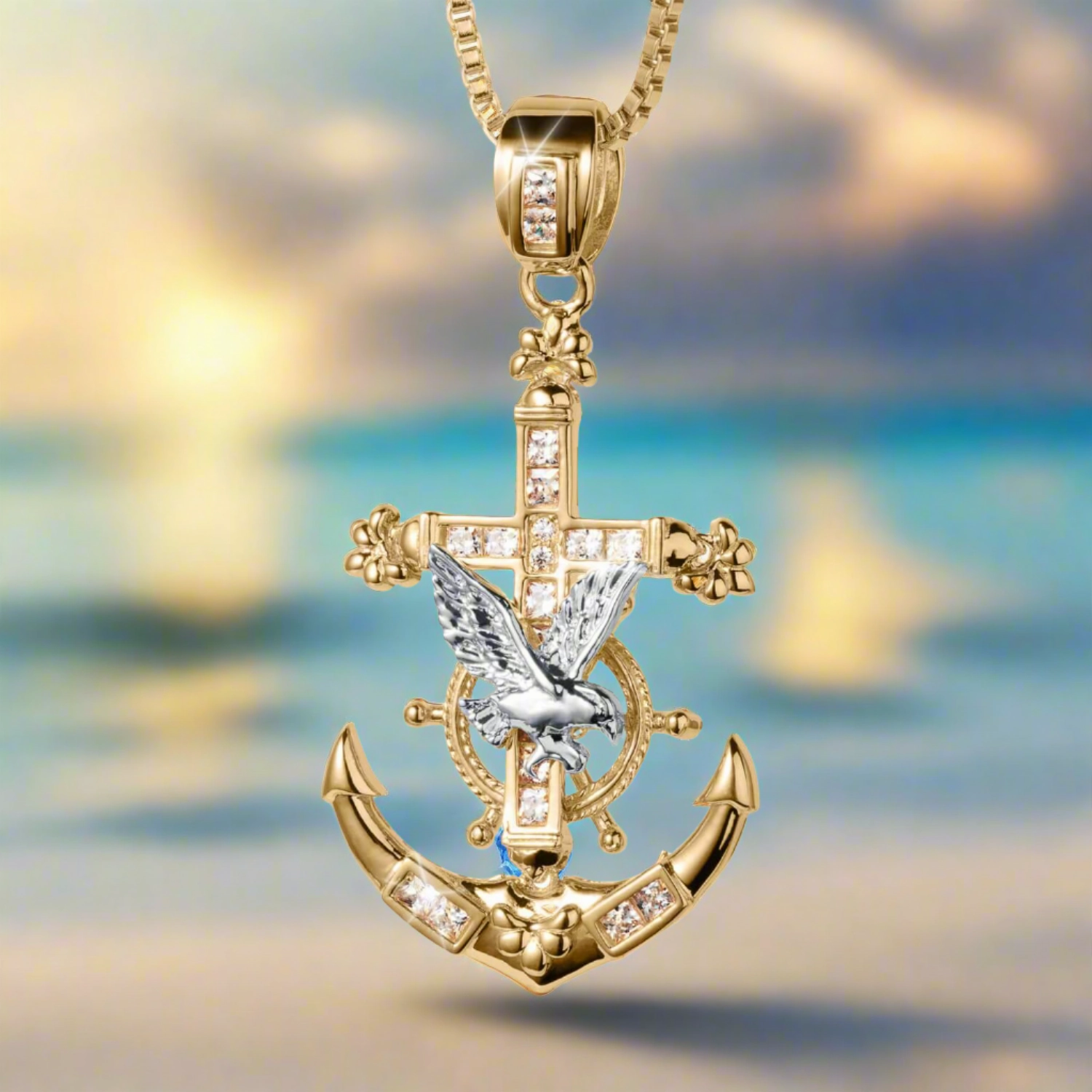 Anchor & Eagle Pendant