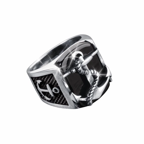 Anchor Onyx Ring 