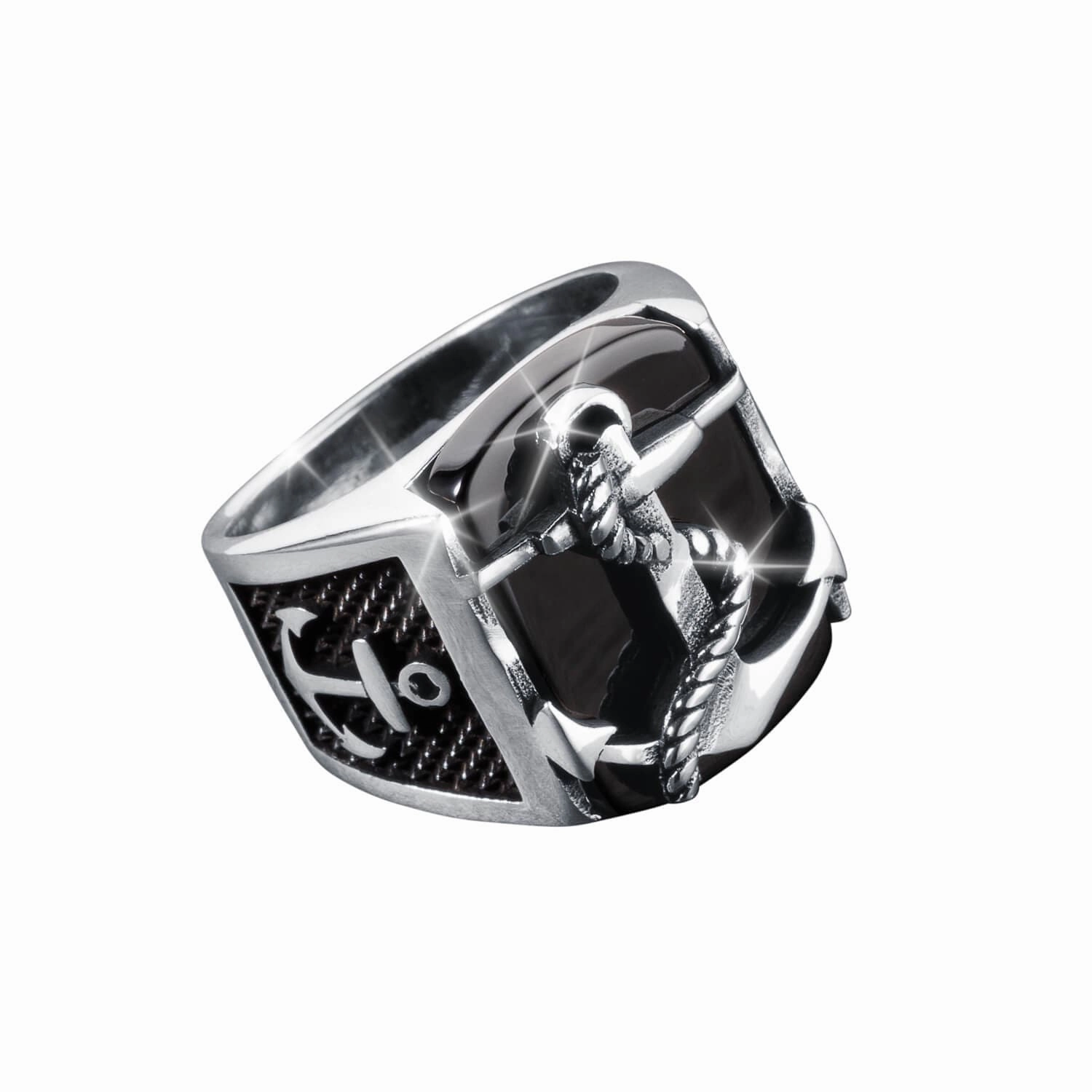 Anchor Onyx Ring 