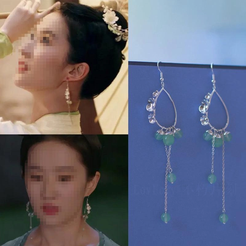 Ancient Style Earrings Chinese Style Song Dynasty Ear Jewelry Pearl
