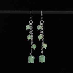 Ancient Style Earrings Chinese Style Song Dynasty Ear Jewelry Pearl 