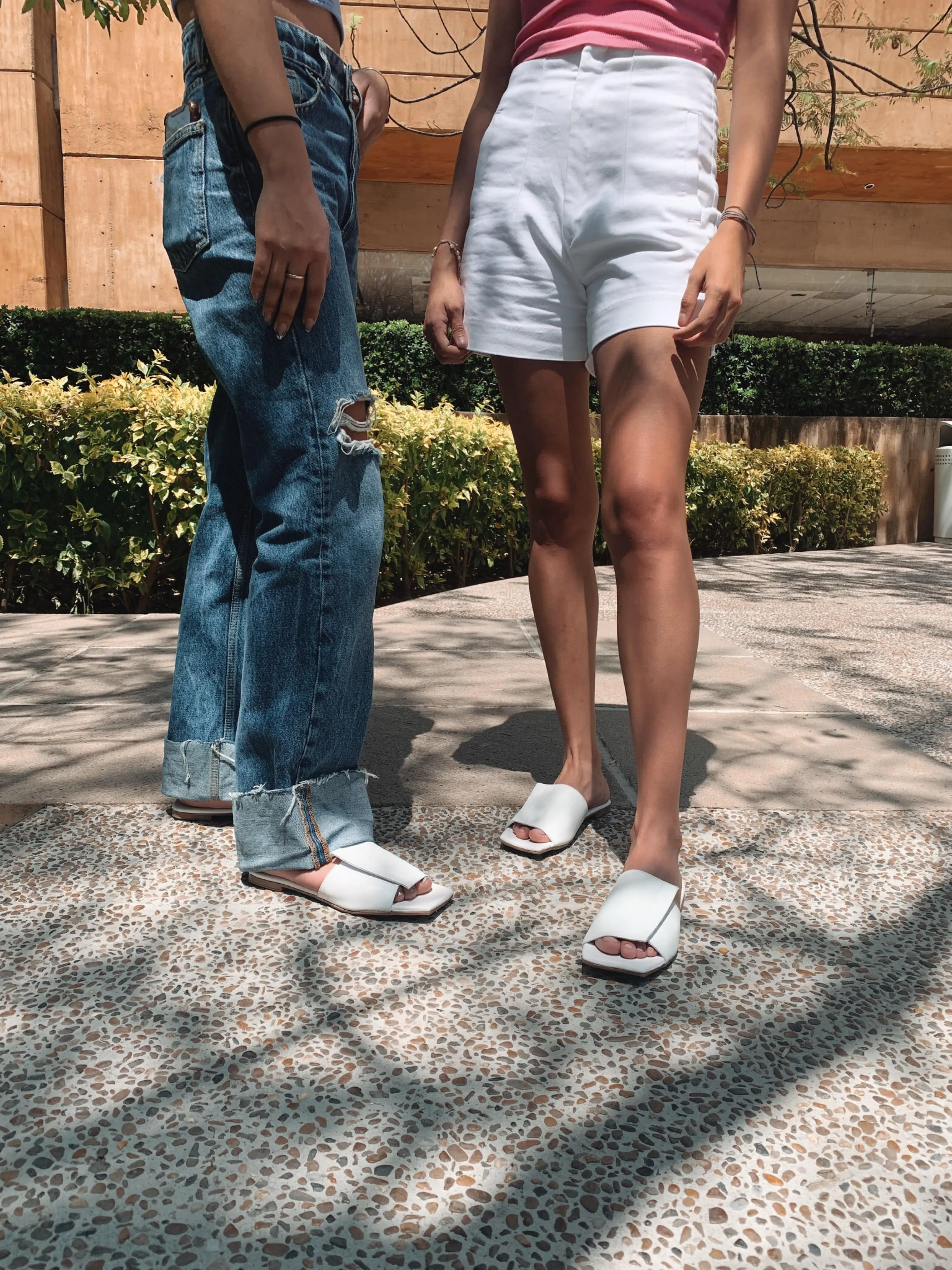 Andrea Kaktusleder Vegane Sandalen | Weiß