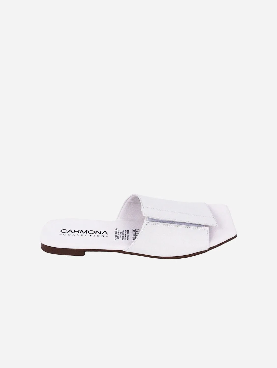 Andrea Kaktusleder Vegane Sandalen | Weiß