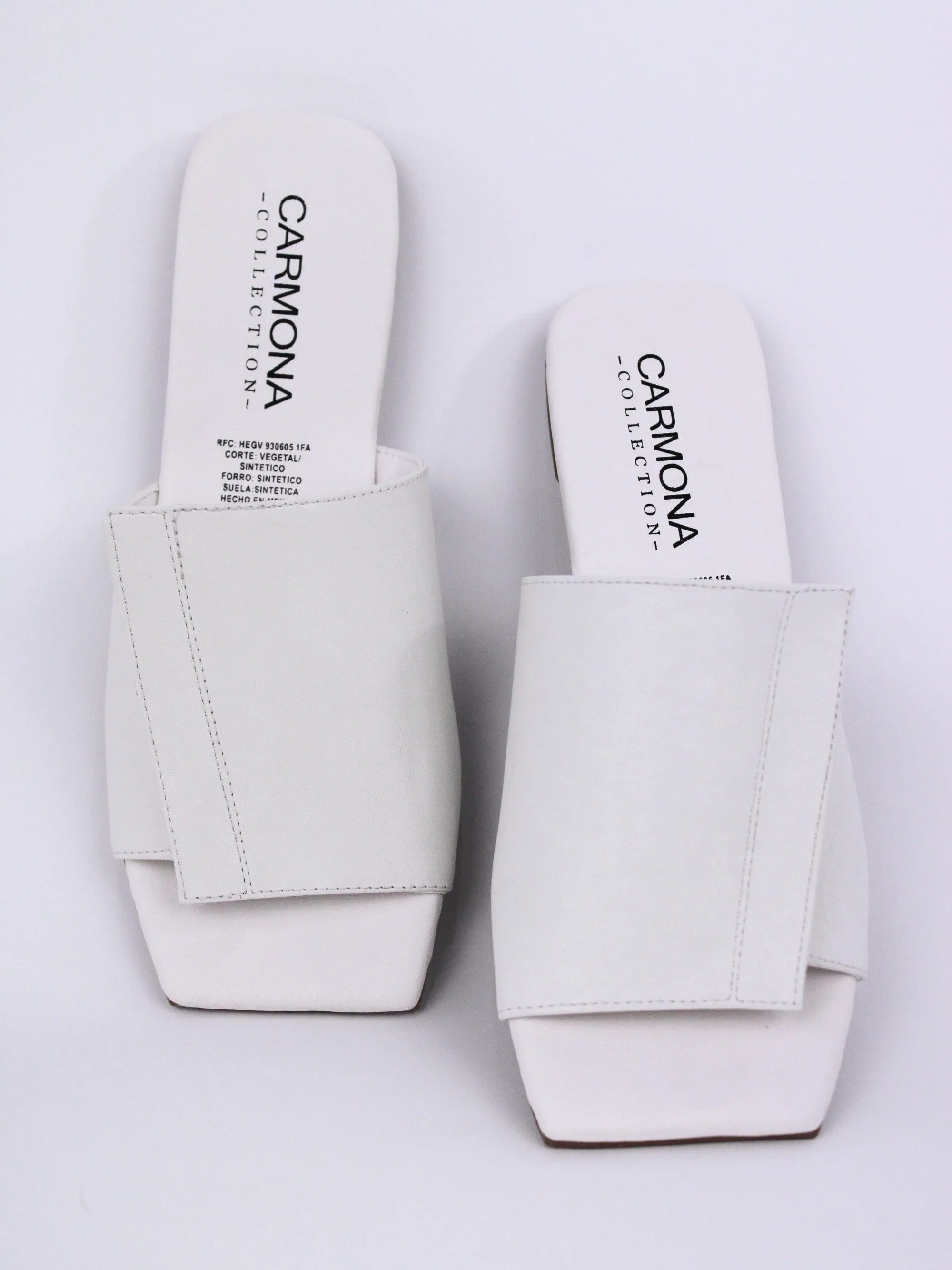 Andrea Kaktusleder Vegane Sandalen | Weiß