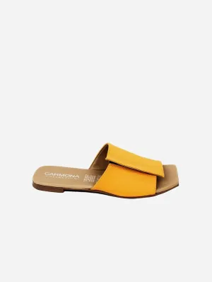 Andrea Kaktusleder Vegane Sandalen | Gelb