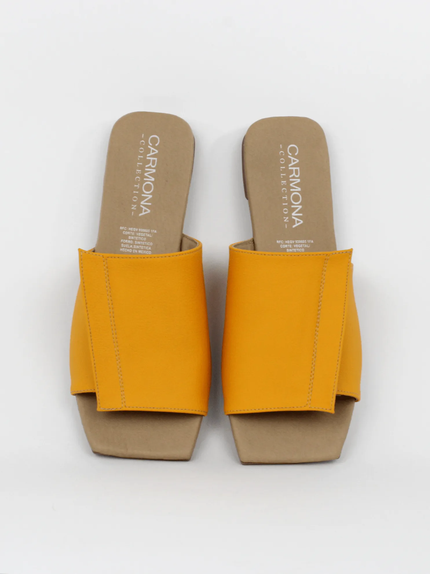 Andrea Kaktusleder Vegane Sandalen | Gelb