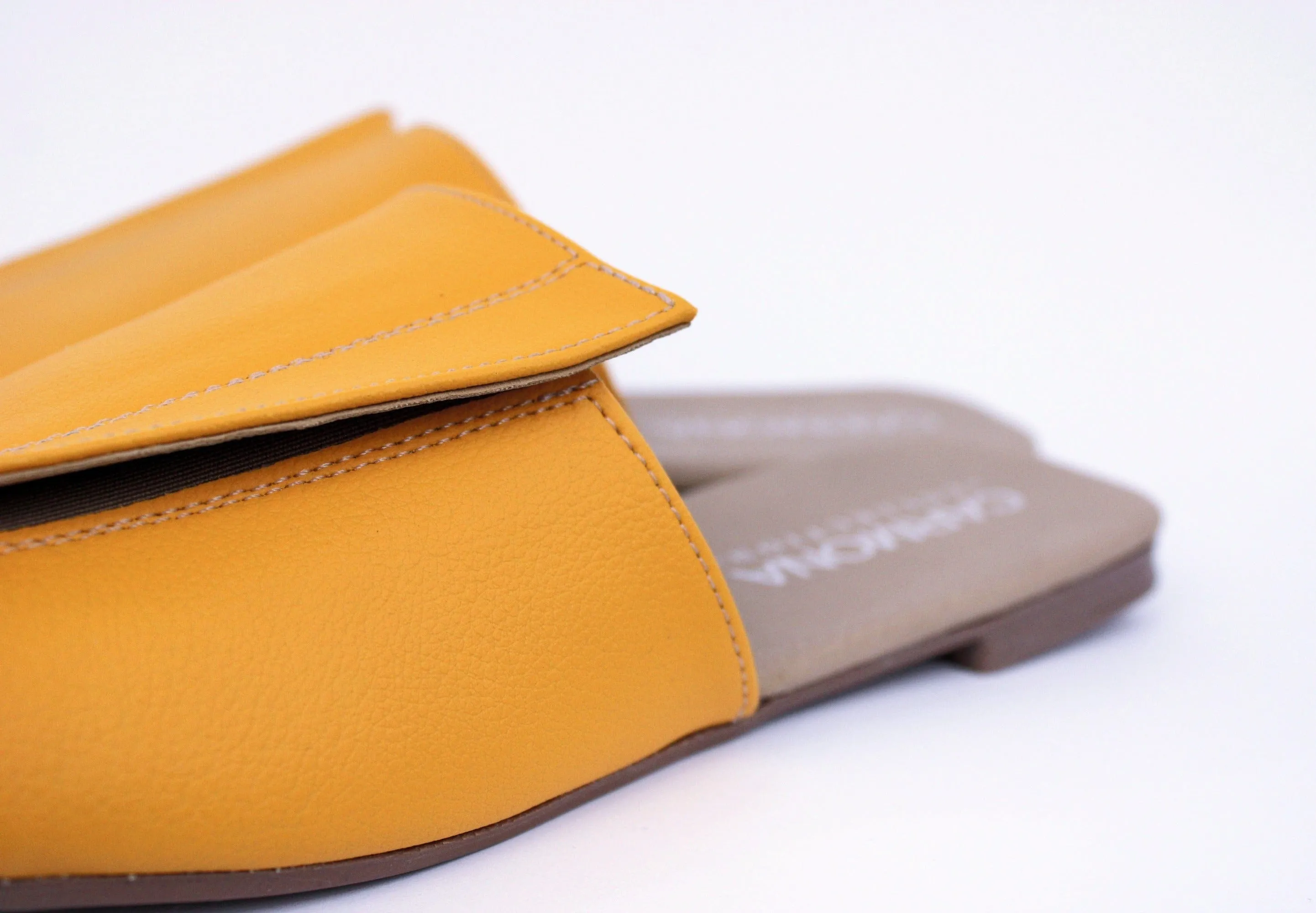 Andrea Kaktusleder Vegane Sandalen | Gelb