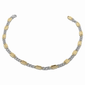 Andrea Two-Tone Steel Necklace 