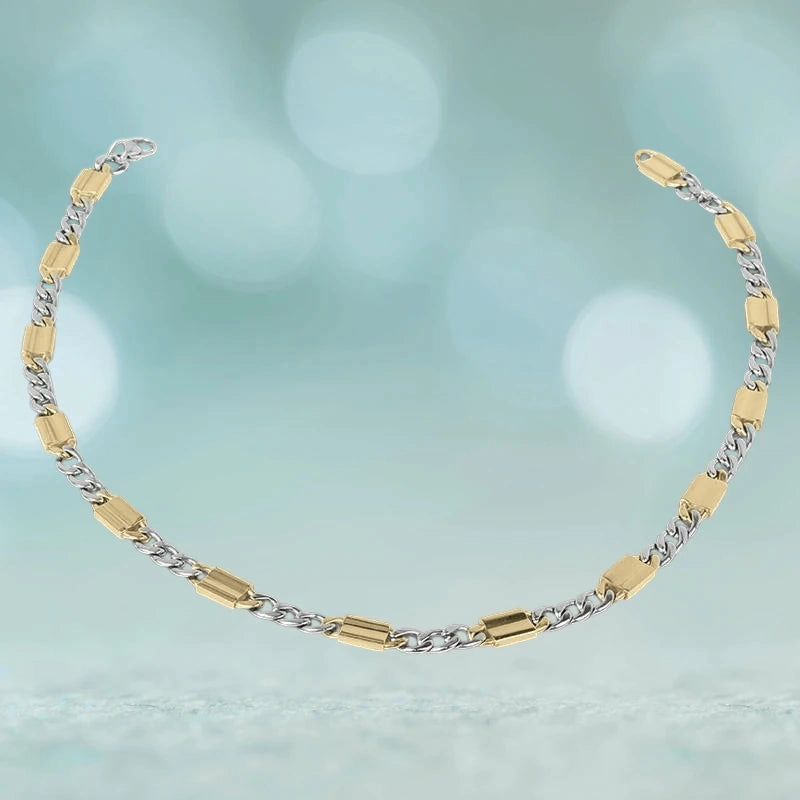 Andrea Two-Tone Steel Necklace