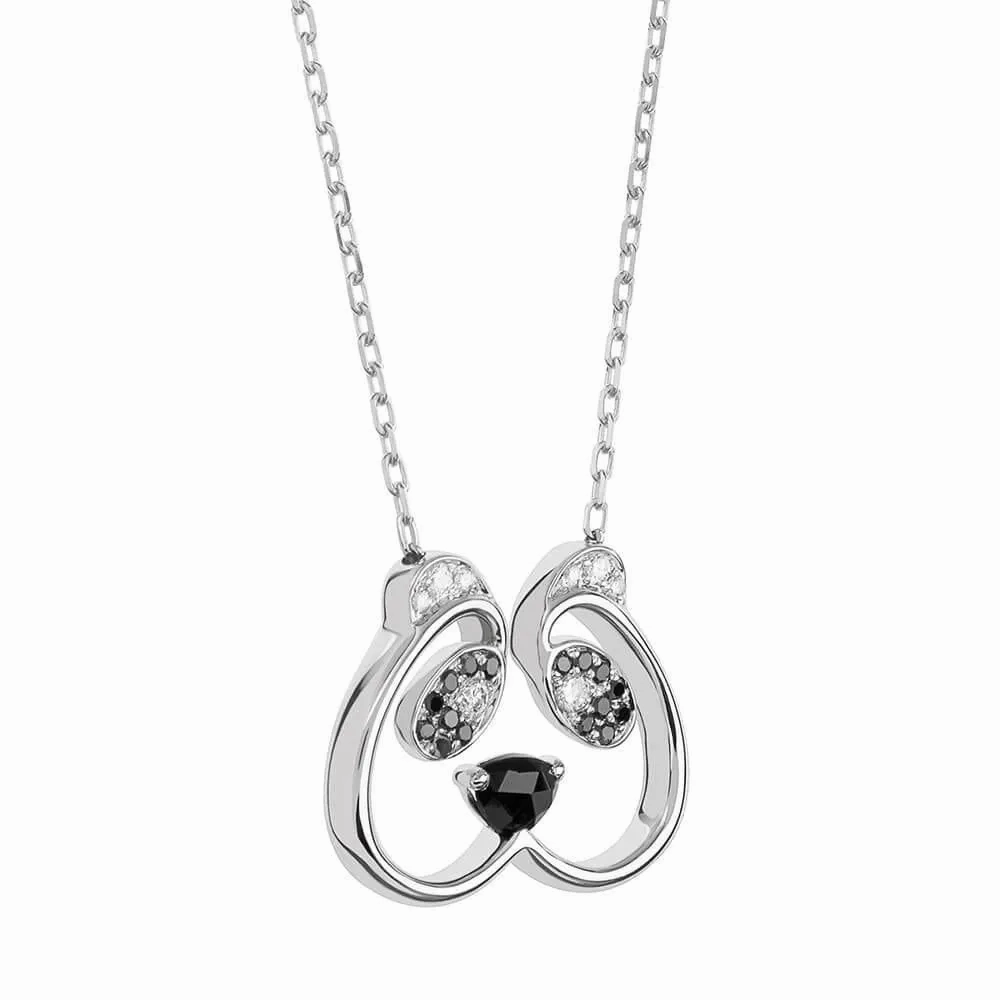 ANIMAUX Sweetie 18K Gold Necklace w. Diamond &amp; Spinel