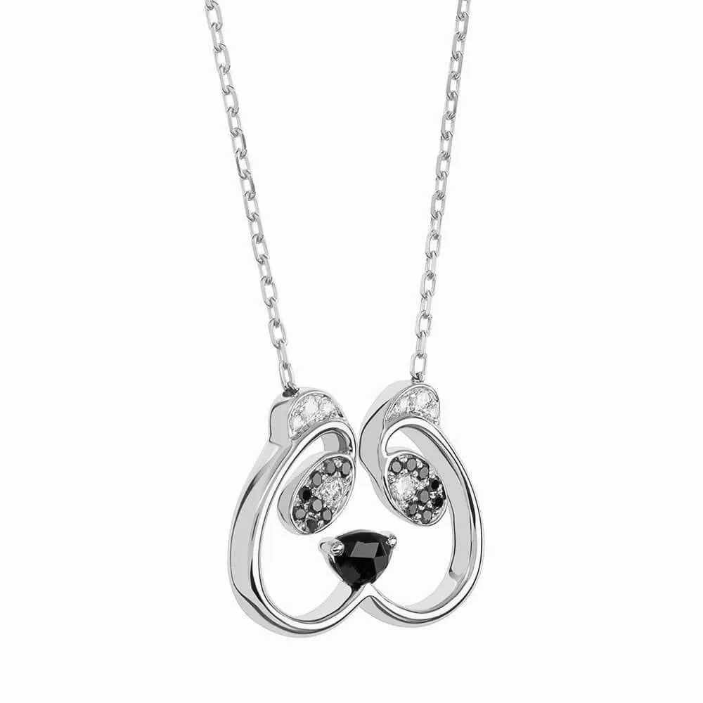 ANIMAUX Sweetie 18K Gold Necklace w. Diamond &amp; Spinel