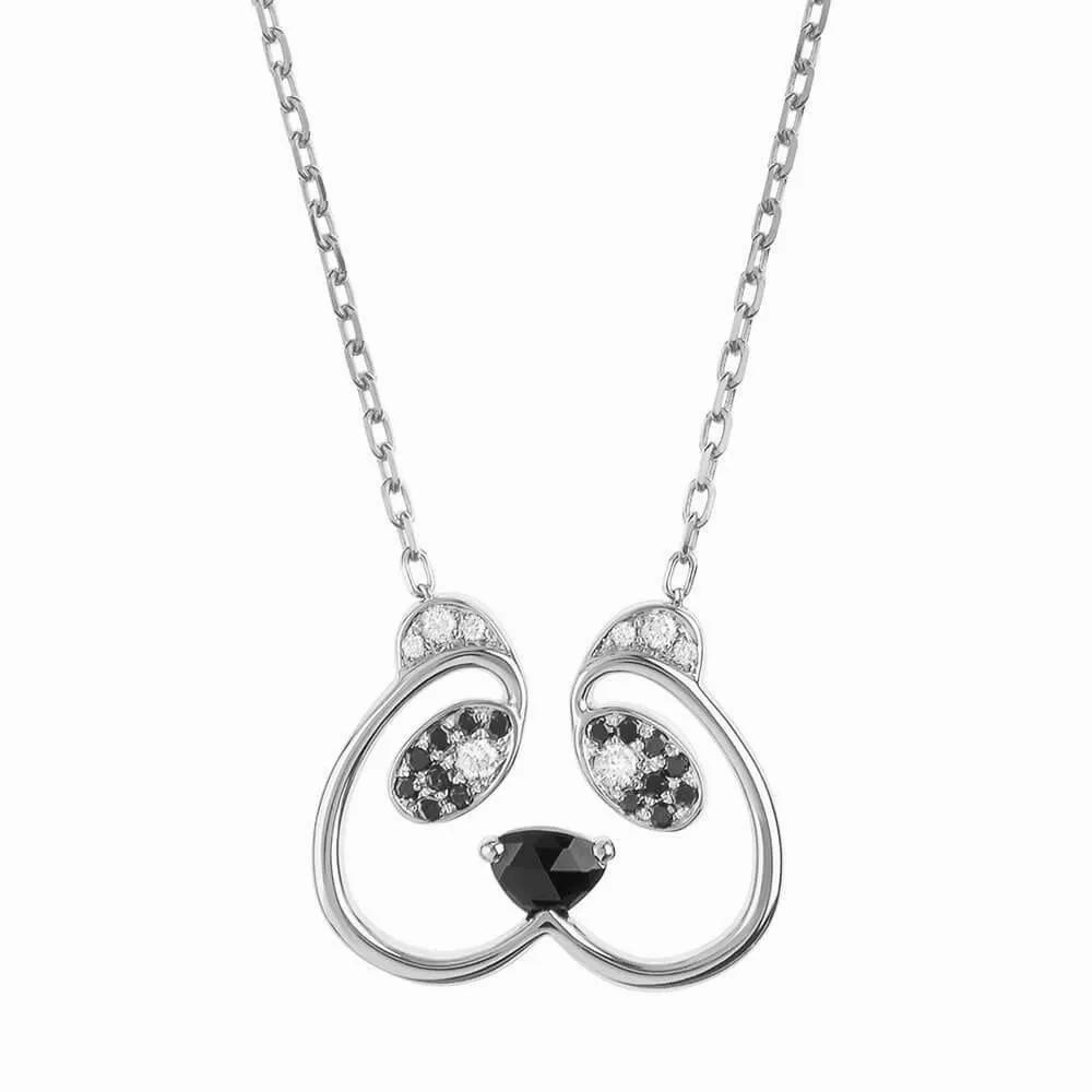 ANIMAUX Sweetie 18K Gold Necklace w. Diamond &amp; Spinel