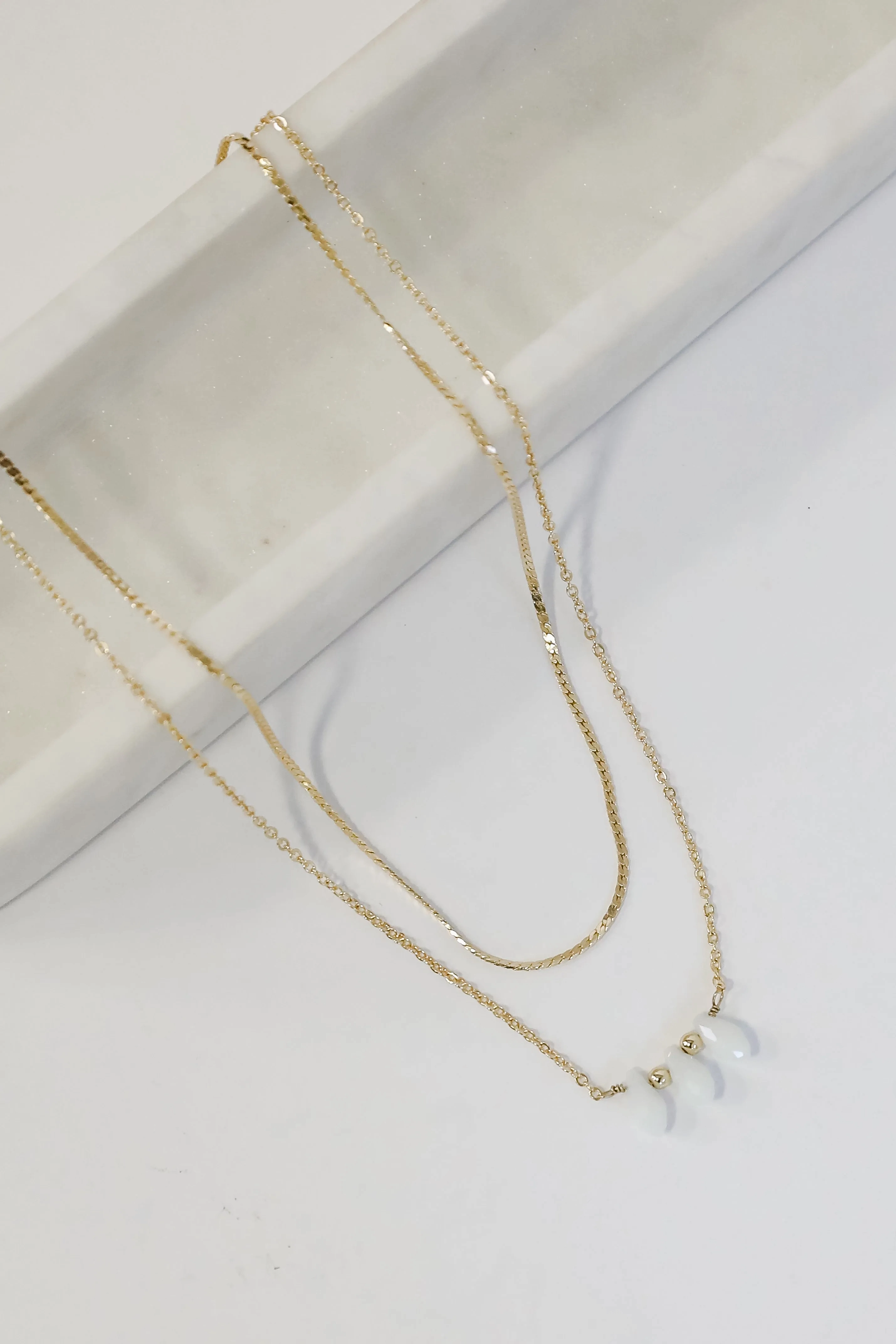 Annabelle Gold Layered Chain Necklace