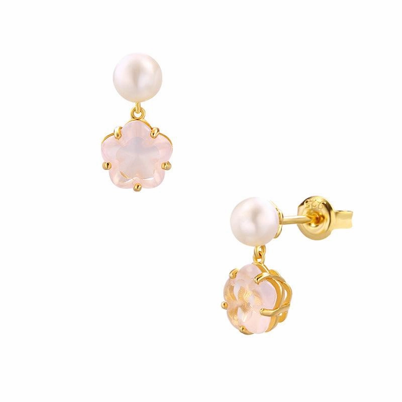 Anti Allergic Natural Crystal Earrings