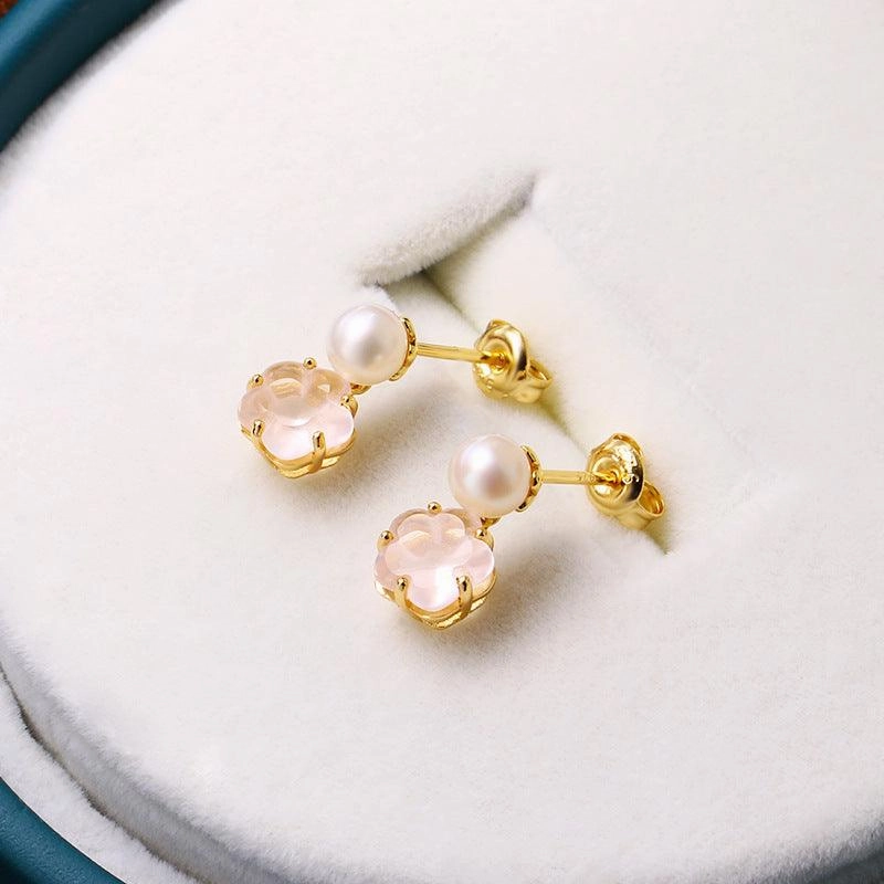 Anti Allergic Natural Crystal Earrings