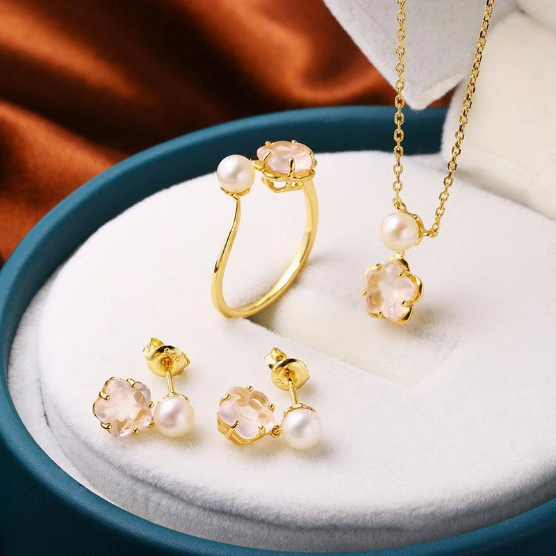 Anti Allergic Natural Crystal Earrings