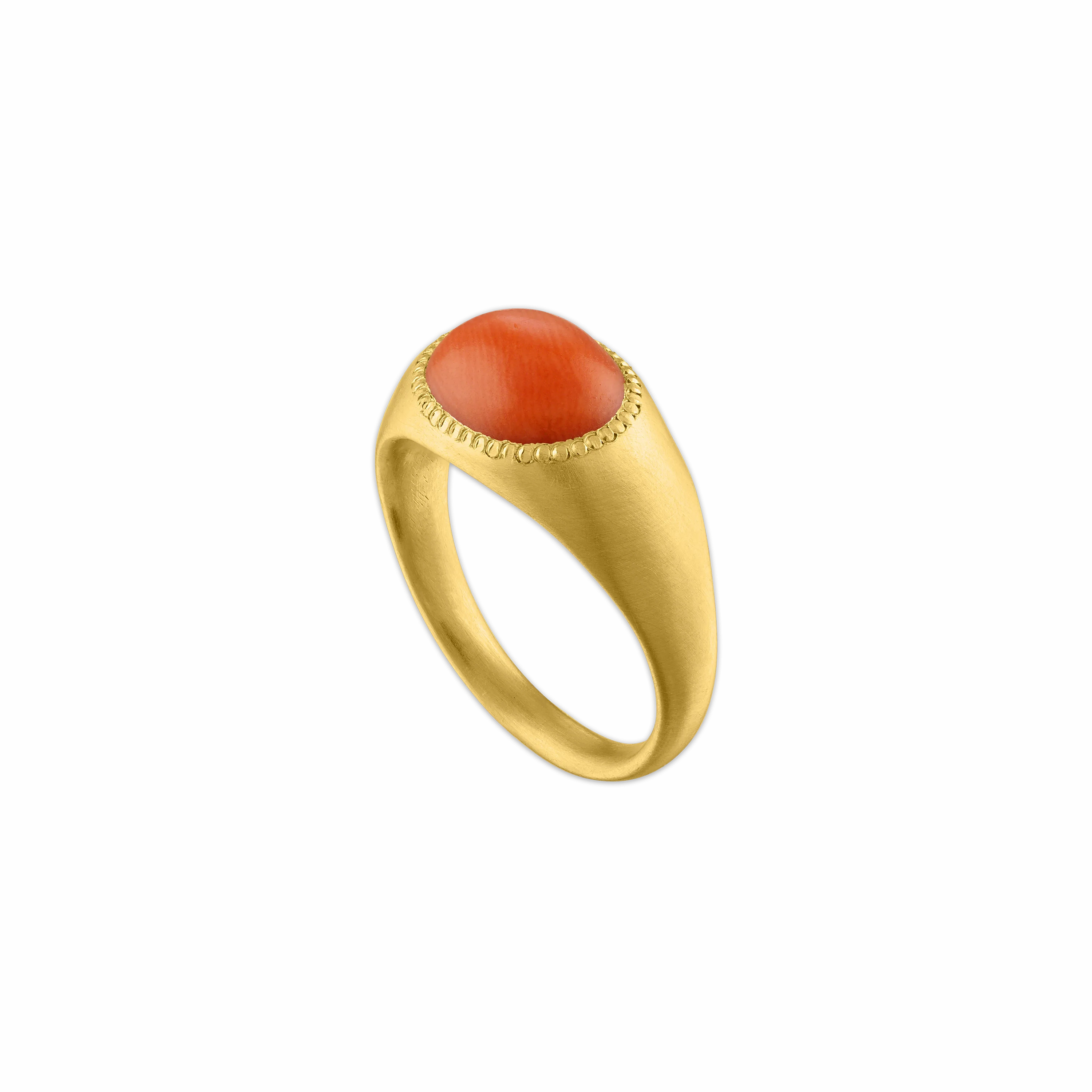 Antique Coral Roz Ring