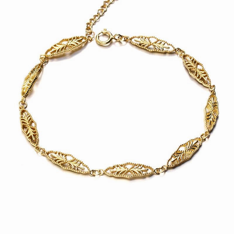 Antique Rhombic Hollow Pattern S925 Sterling Silver Bracelet