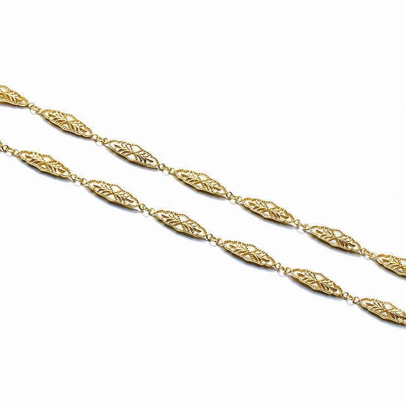 Antique Rhombic Hollow Pattern S925 Sterling Silver Bracelet