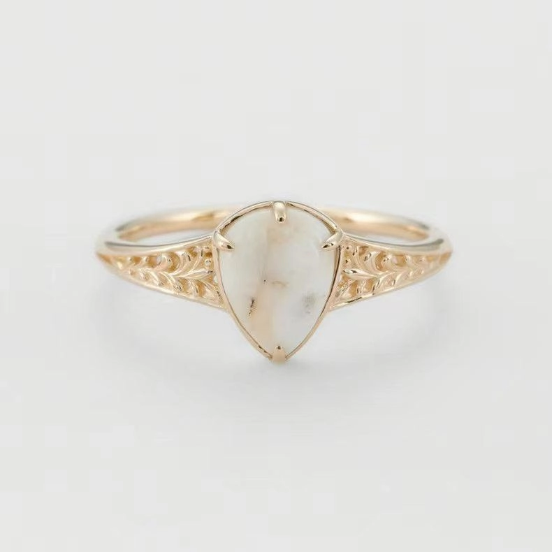 Antique Sterling Silver Gold-plated Ring