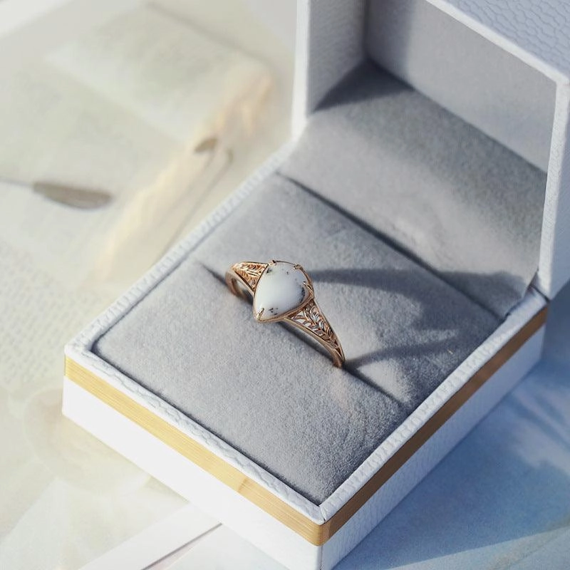 Antique Sterling Silver Gold-plated Ring
