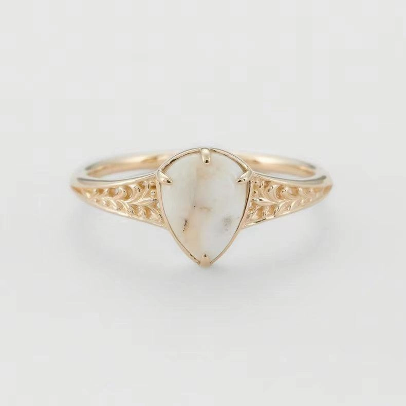 Antique Sterling Silver Gold-plated Ring