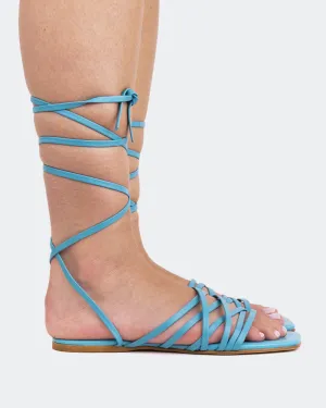 Aperol Blau Leder