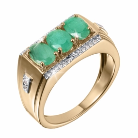 Apex Emerald Men's Ring 