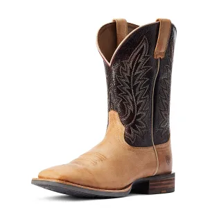 Ariat Herren Ridin High Western Boot Wüstenbeige/Dunkelziegel Ariat Schuhe