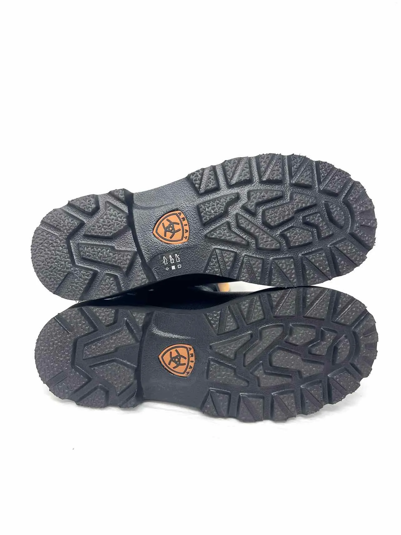 Ariat Größe 7,5 Schwarz/Blau Bestickte Leder NEUE Schuhe Stiefel