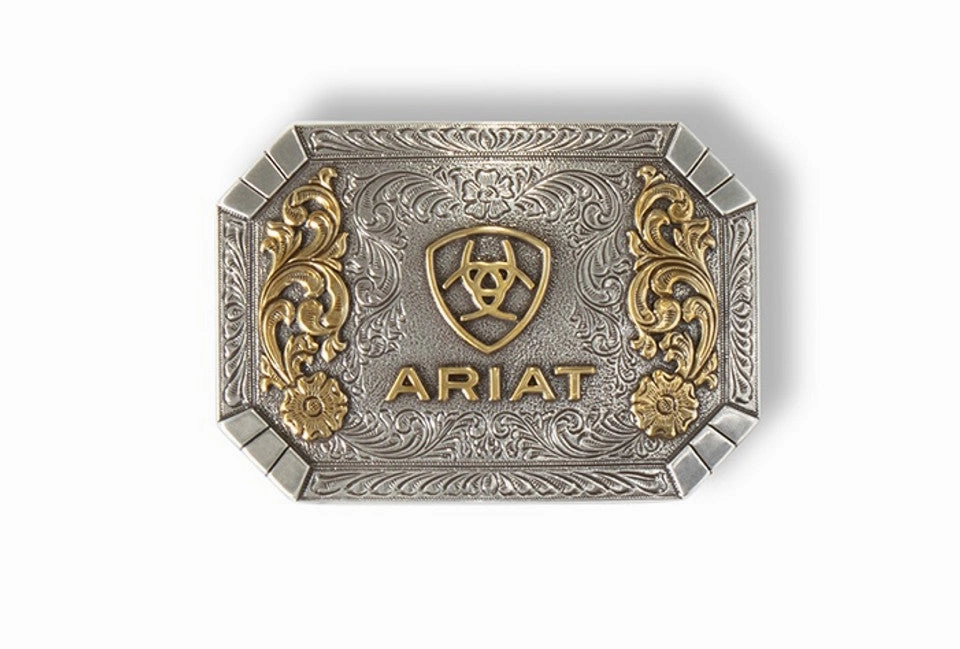 Ariat Logo Buckle texture-rose-gold  