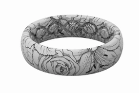 Aspire Winter Rose Groove Ring texture-rose-gold  