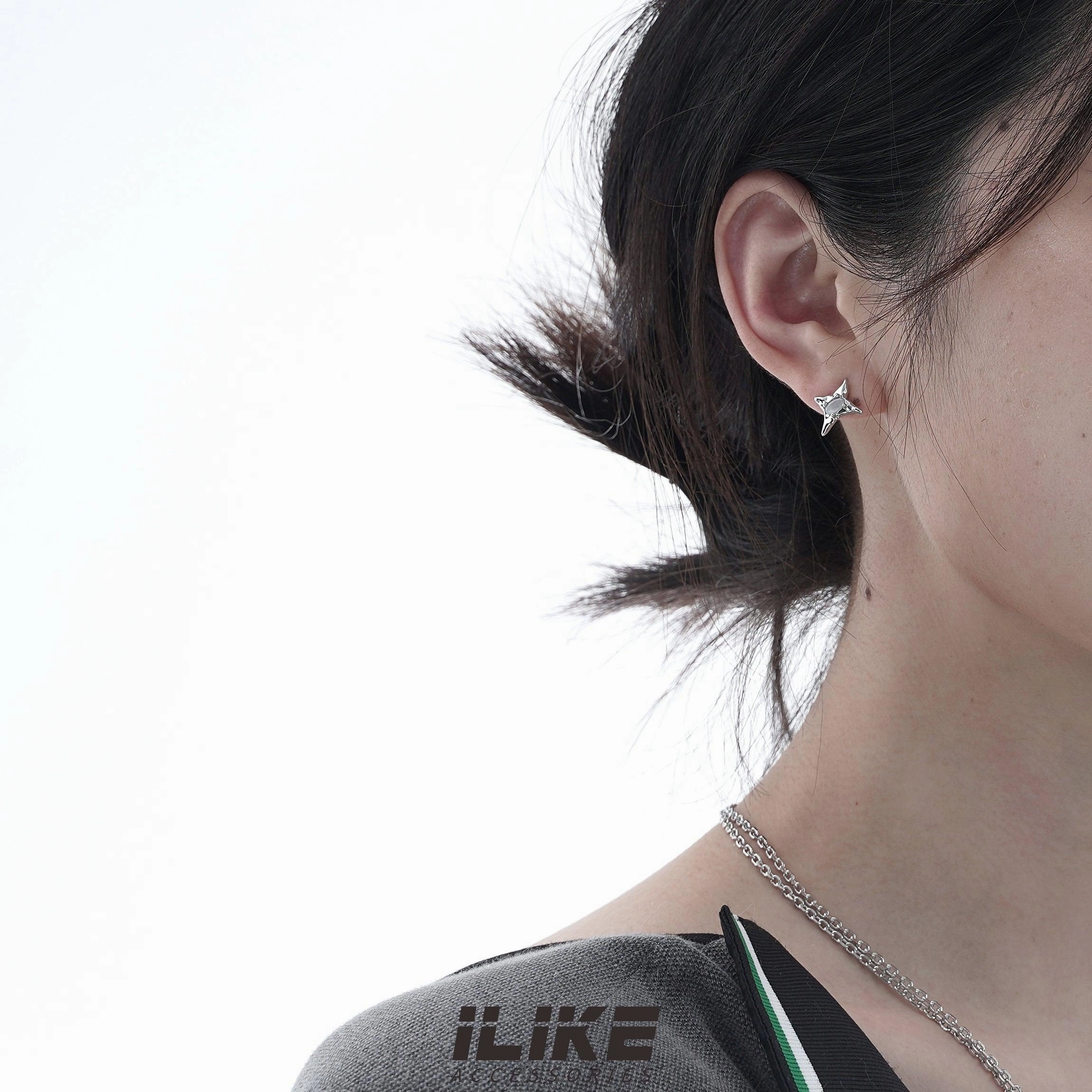 Asymmetrical Niche Design Senior Earring Female