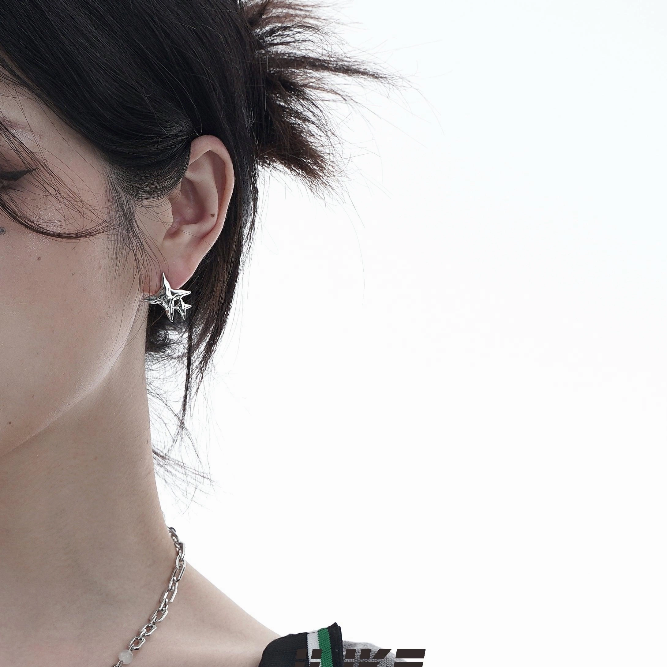 Asymmetrical Niche Design Senior Earring Female