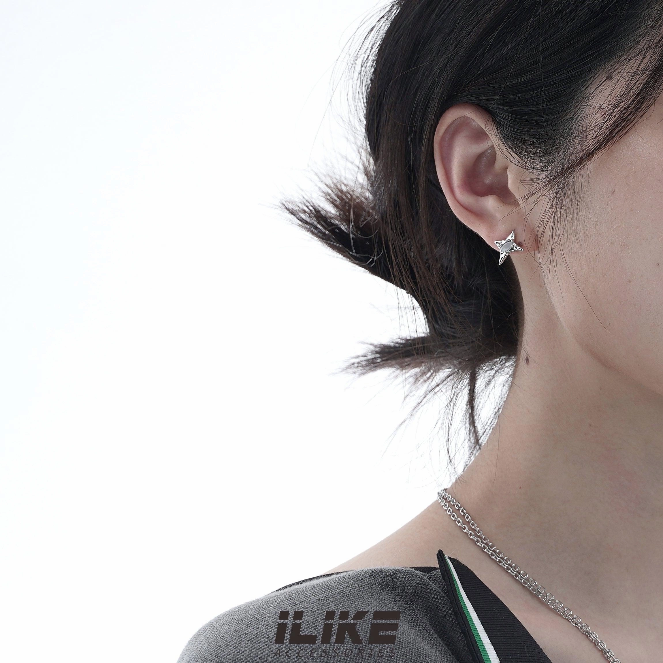 Asymmetrical Niche Design Senior Earring Female