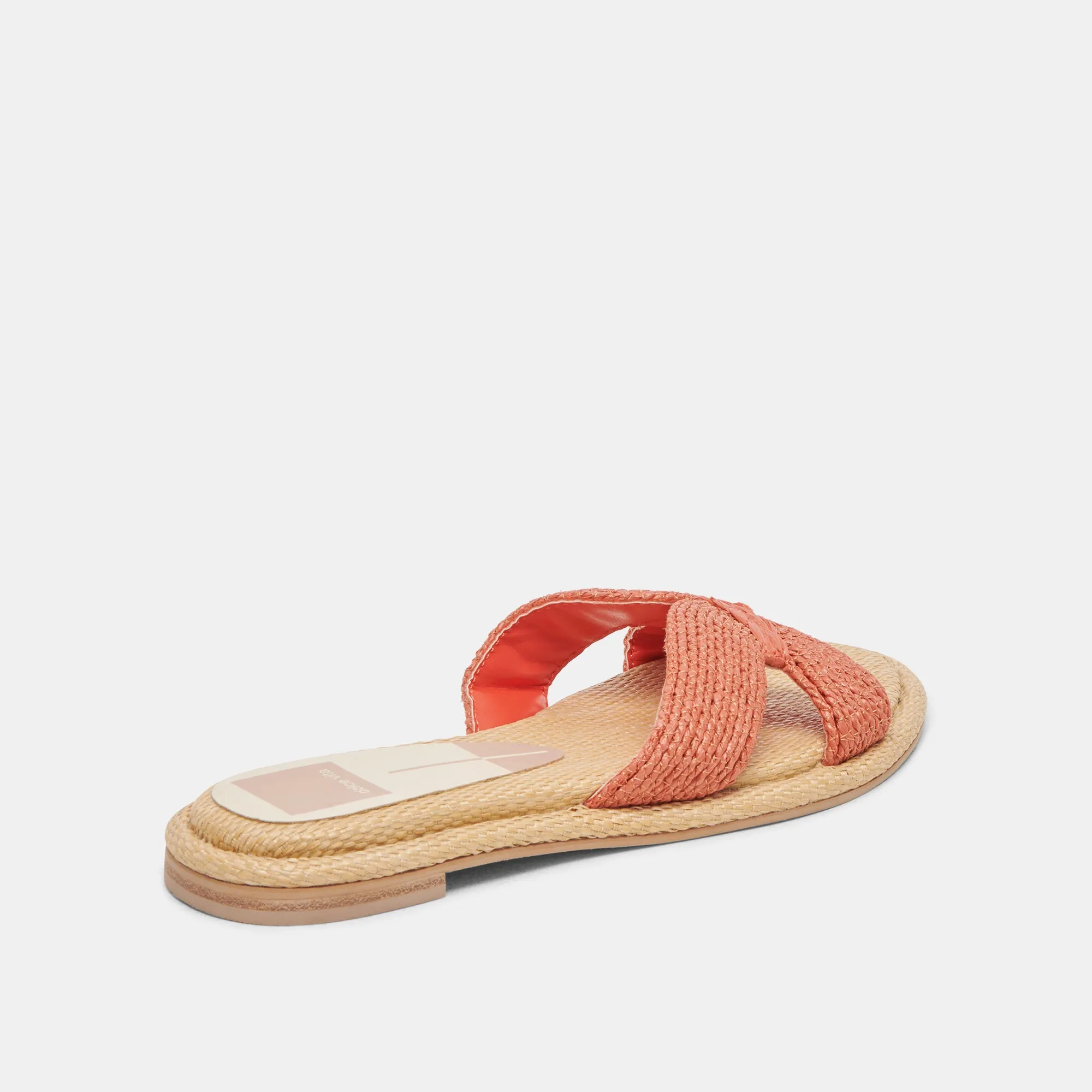 ATOMIC WEITE SANDALEN KAKI RAFFIA