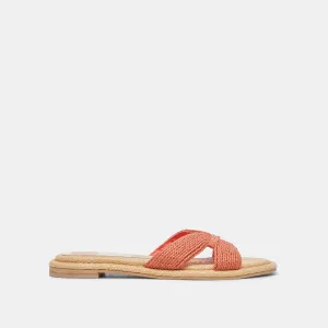 ATOMIC WEITE SANDALEN KAKI RAFFIA