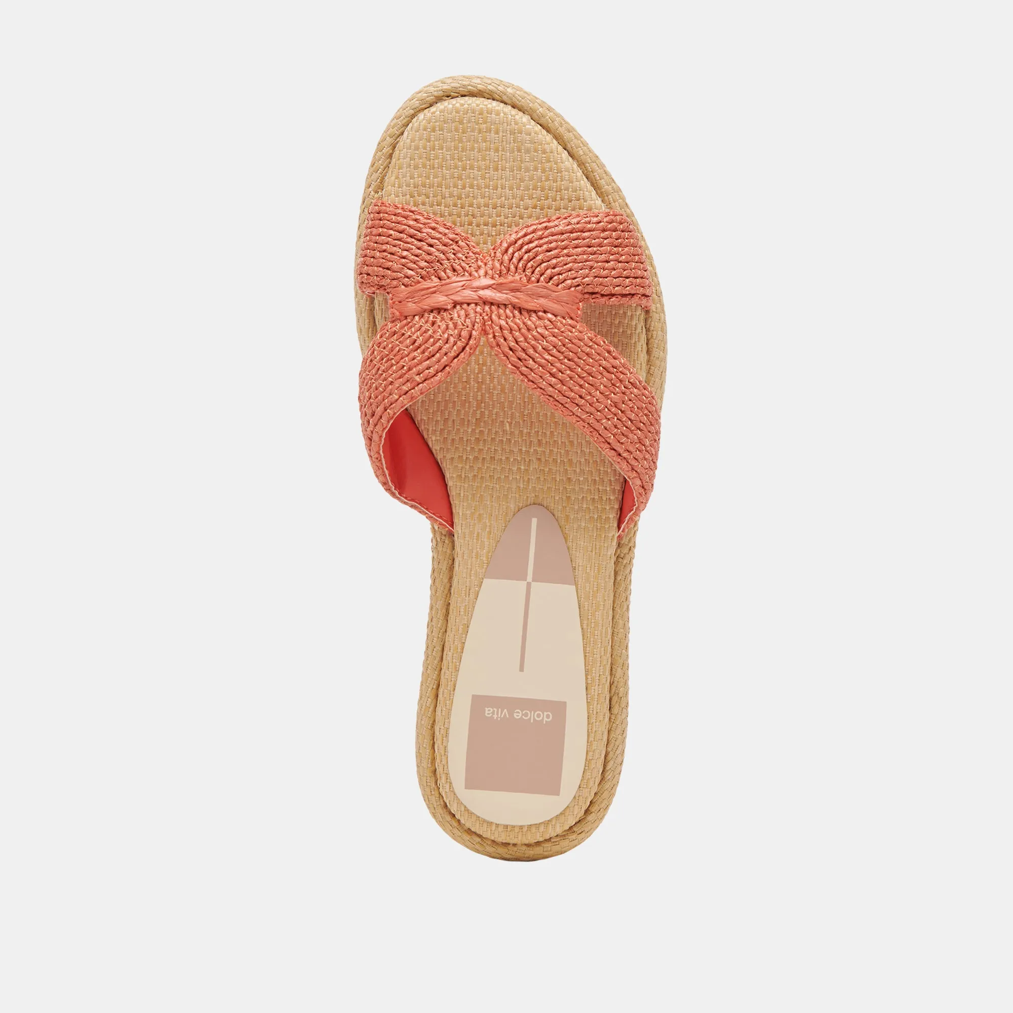 ATOMIC WEITE SANDALEN KAKI RAFFIA