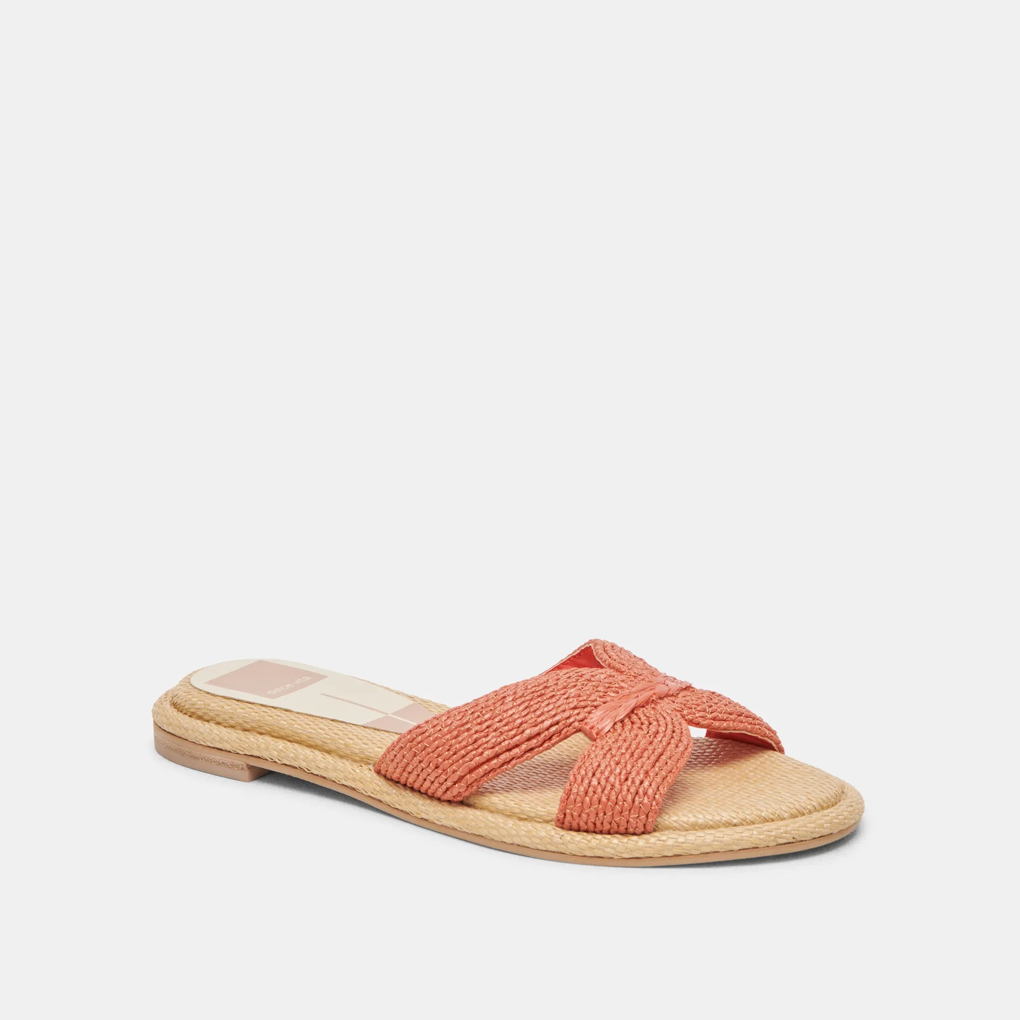 ATOMIC WEITE SANDALEN KAKI RAFFIA