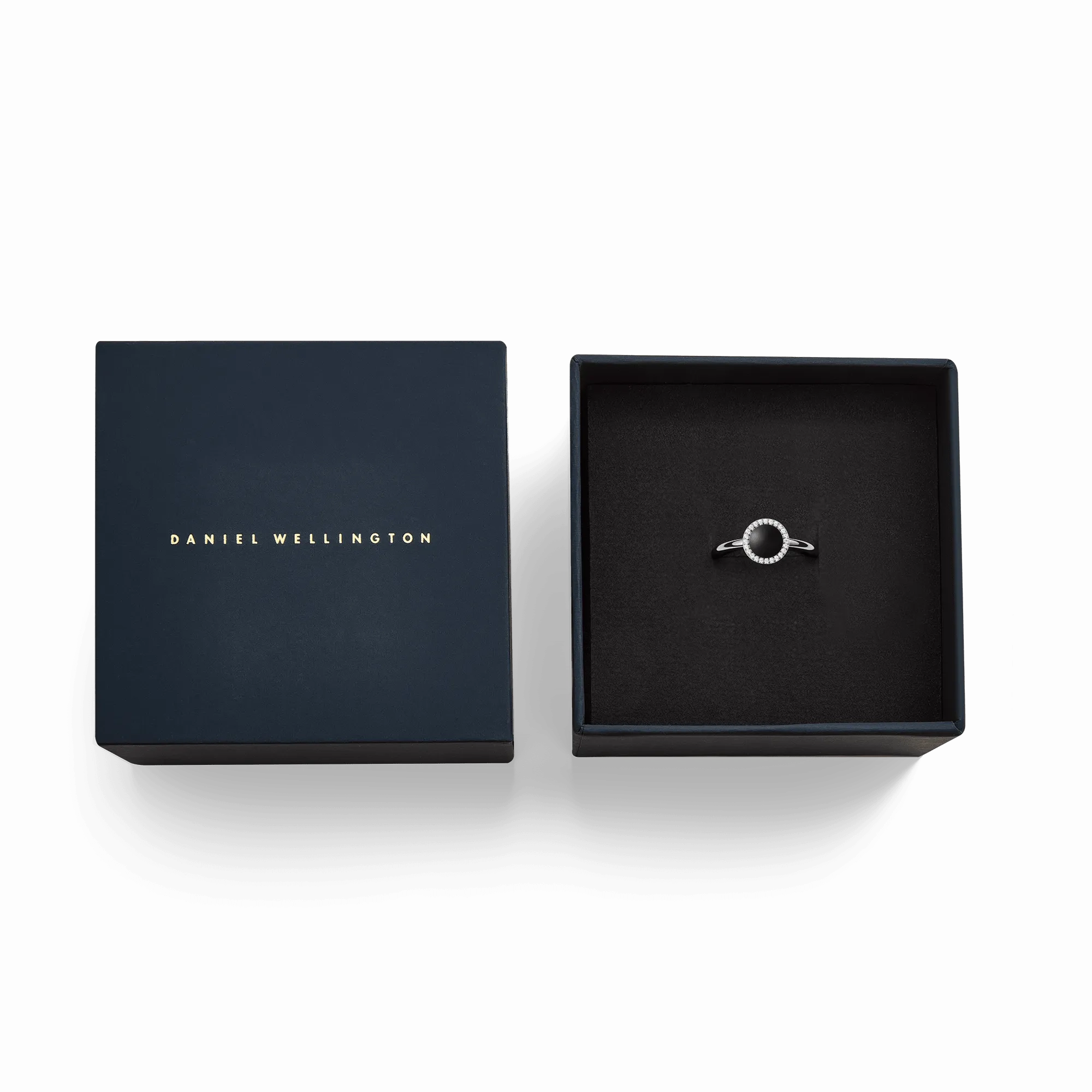 Audrey Ring Black Agathe Silver