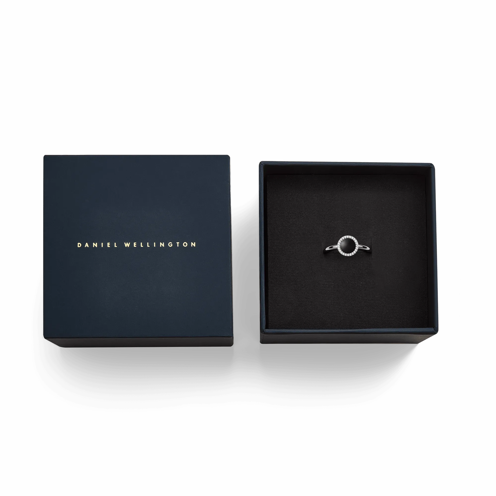 Audrey Ring Black Agathe Silver