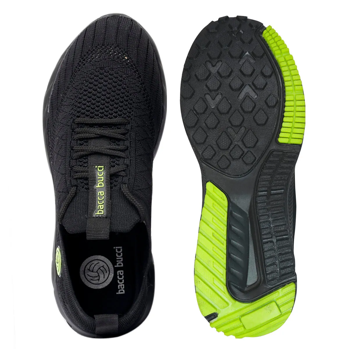 Bacca Bucci WAVE RIDER Damen Laufschuhe | Schwarze Casual Sportschuhe für Damen