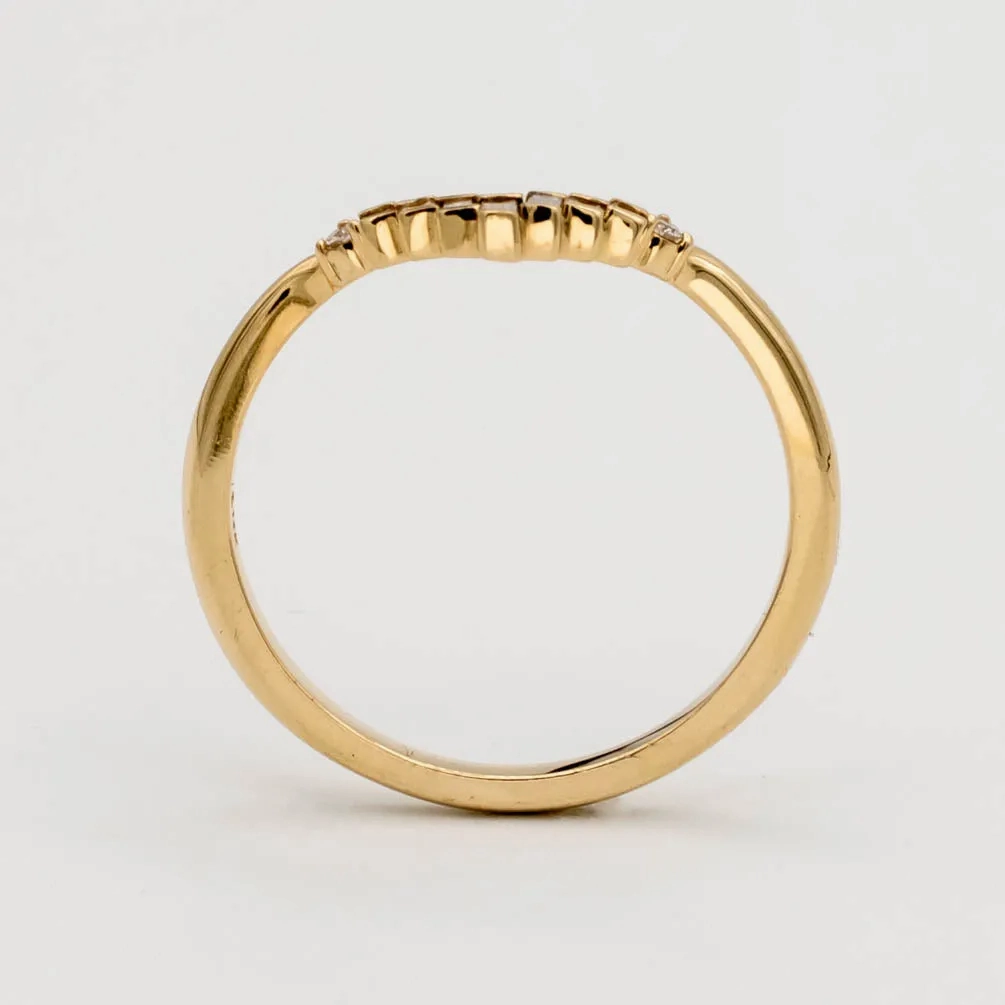 Baguette Diamond Chevron Band