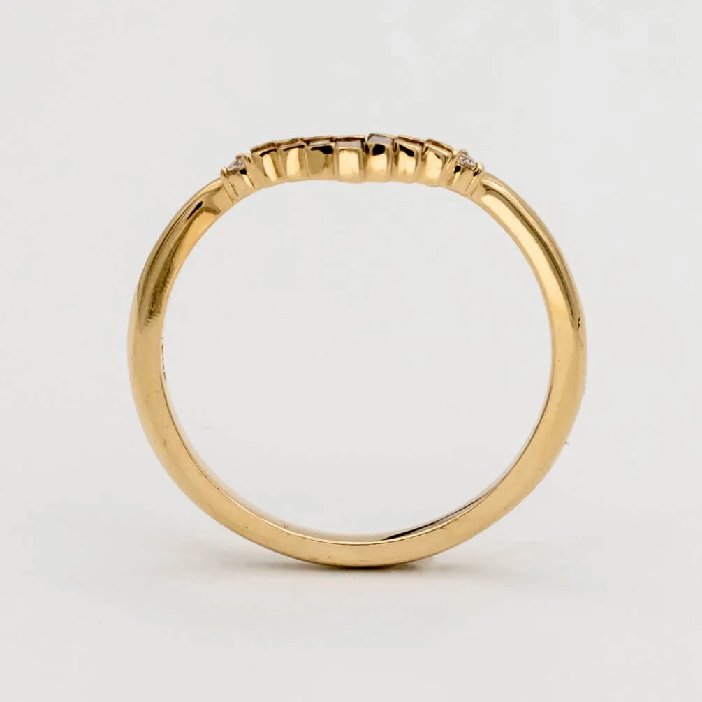 Baguette Diamond Chevron Band