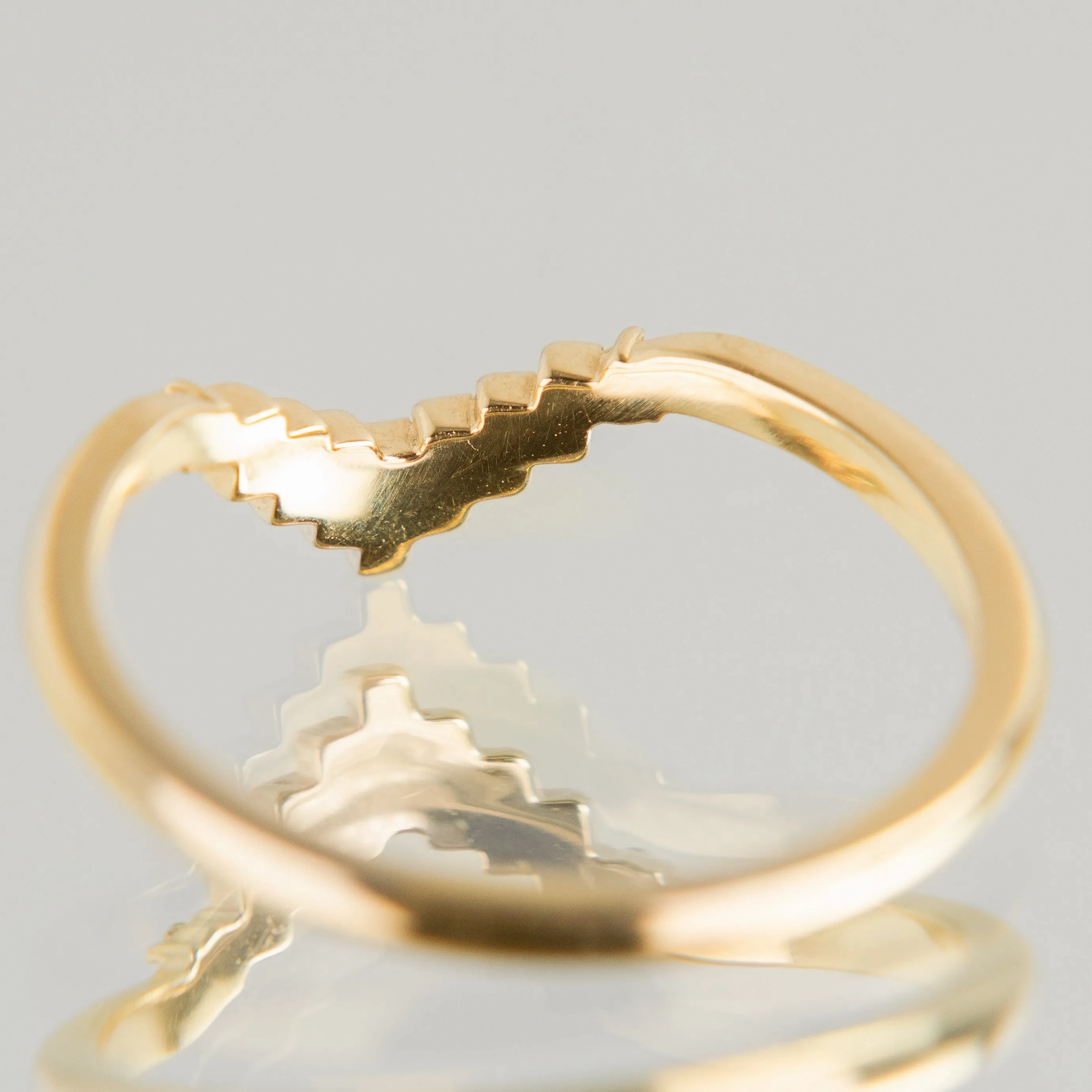 Baguette Diamond Chevron Band