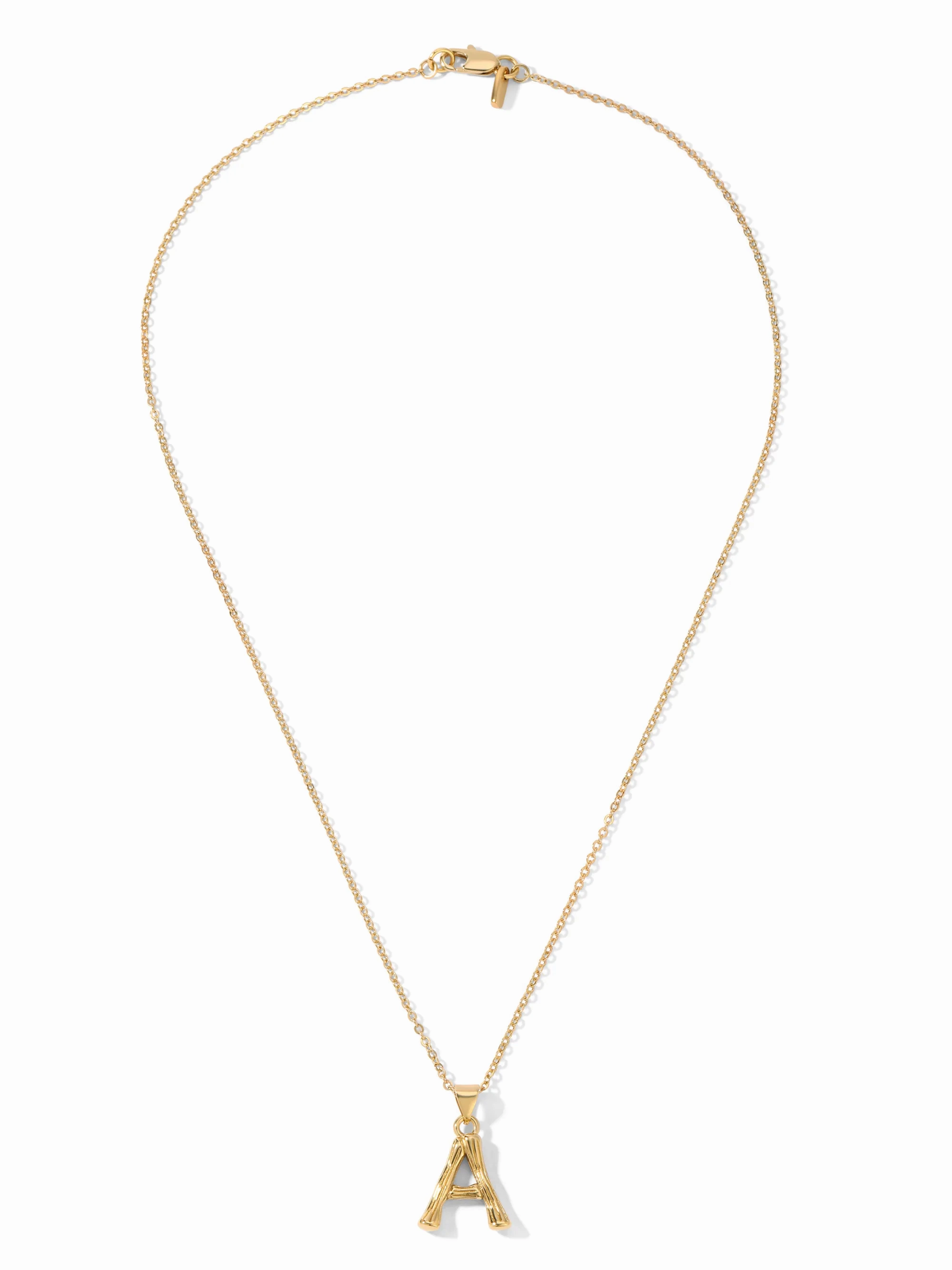 Bamboo Initial Necklace