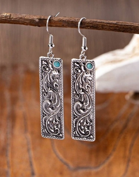 Bar Earrings texture-rose-gold  
