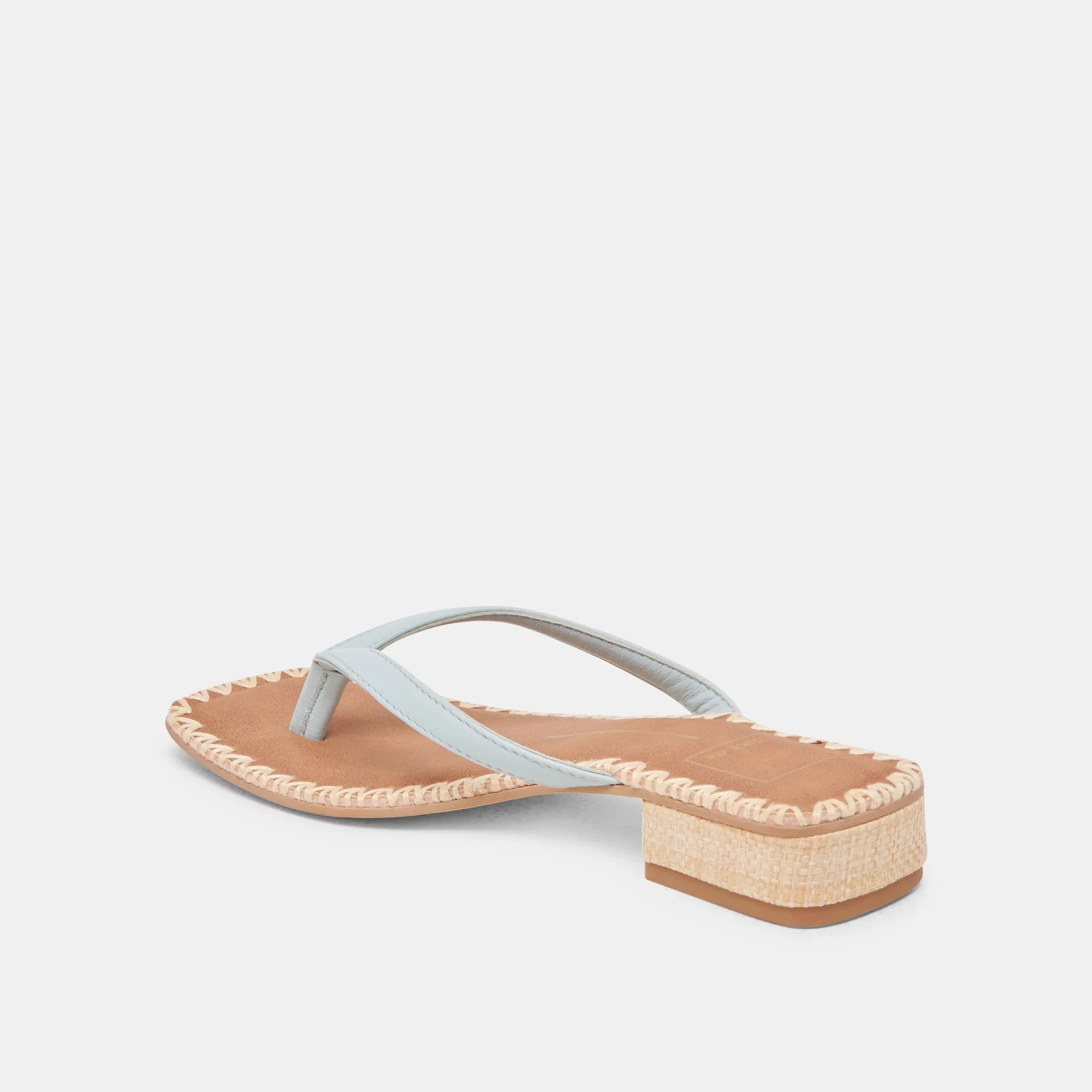 BARTY SANDALETTEN EISBLAU LEDER