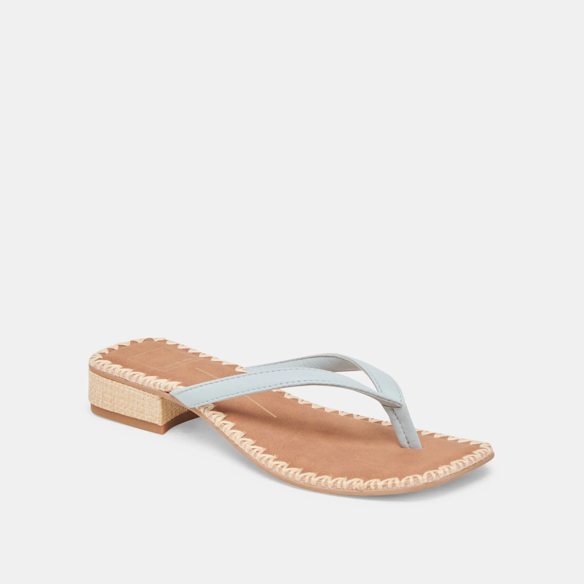 BARTY SANDALETTEN EISBLAU LEDER